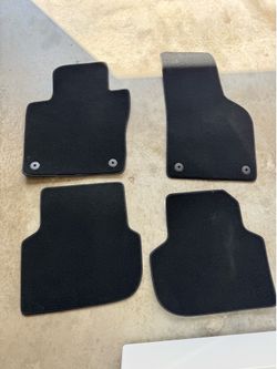 2011-2018 Volkswagen Jetta GLI Floor Mats Black Carpet w/Red Stitching 4/pcs