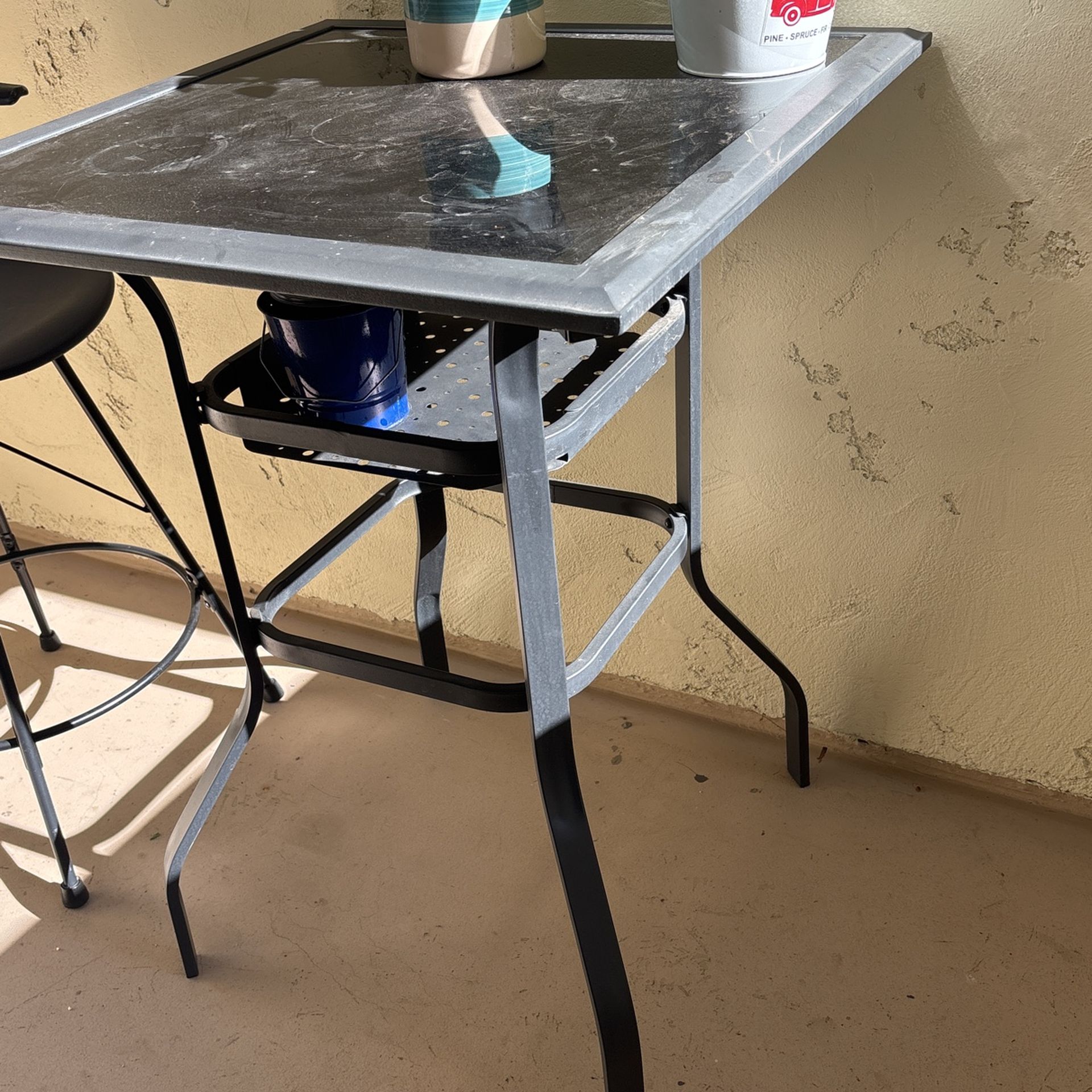 Patio Bar Height Table