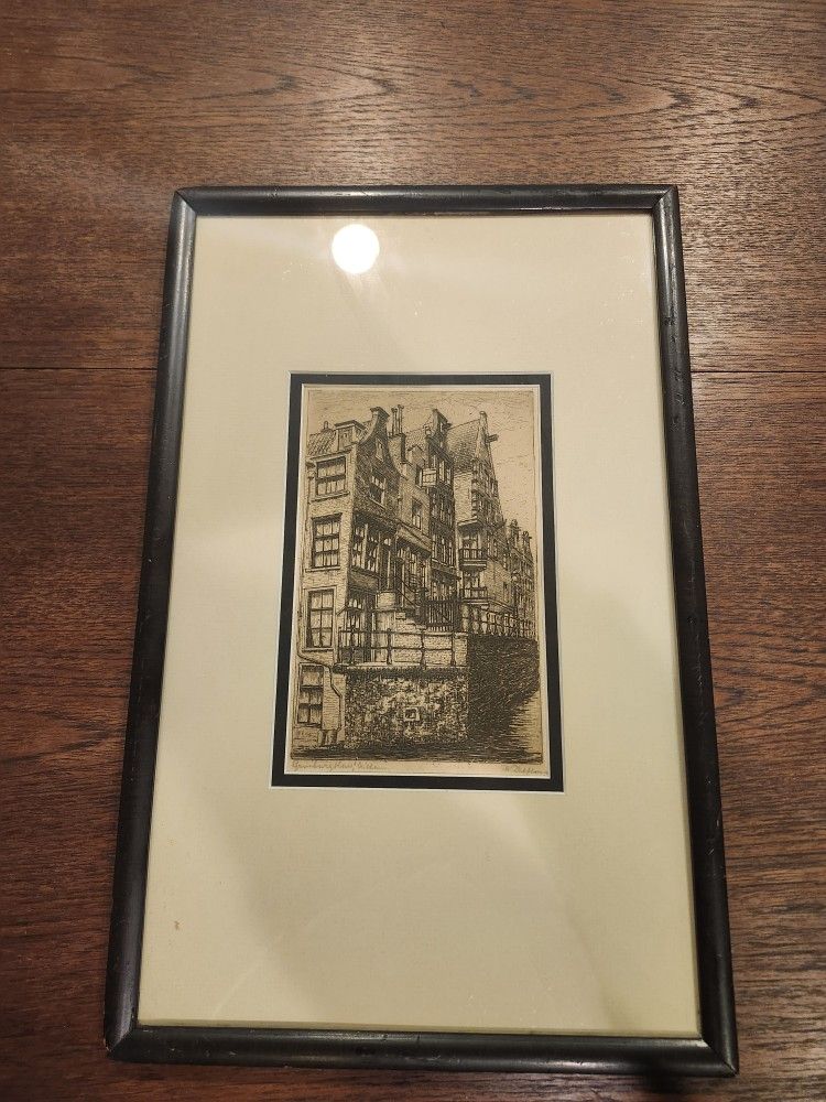Lovely Sketch Of The Crooked Houses In Amsterdam
