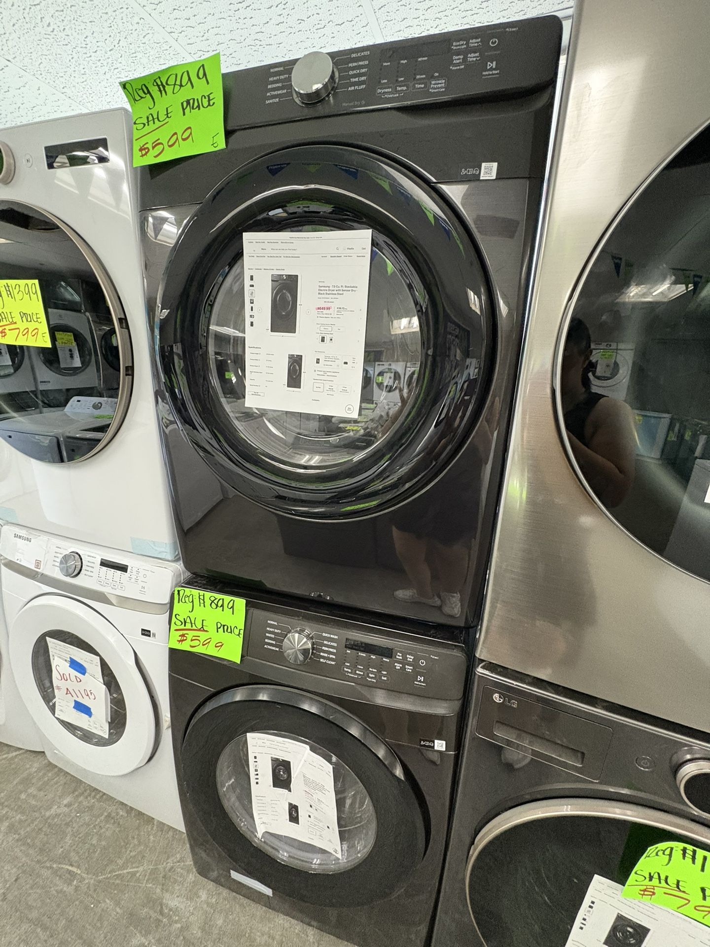 Samsung Washer And Dryer Set Electric On Sale