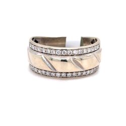 10Kt White Gold Diamond Band Ring 7.50g Size 12.5 188193/12