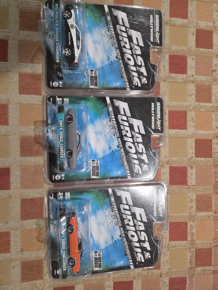 Rare Lot Of Greenlight Hollywood F&F Set Of 3