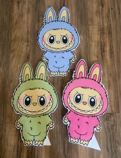 Labubu party cutouts