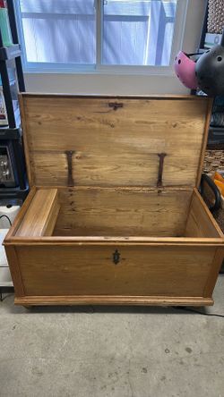 Antique Pine Blanket Chest