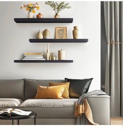 Floating shelves for wall. black
