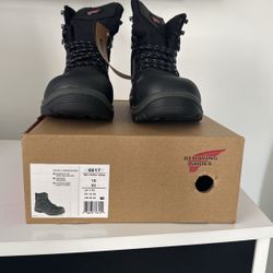 Red Wing Shoes Safety Shoes,Style 6617 Size 10 E2 , Waterproof, EH, Oil/slip Resistant.