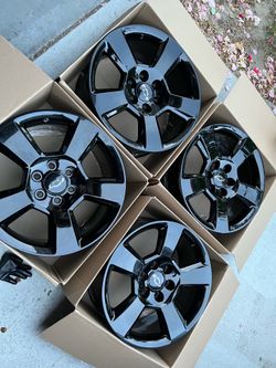 Chevy Silverado rims 20” Oem factory wheels new gloss black powder coated rines para Chevy Silverado Tahoe Avalanche suburban gmc sierra Yukon