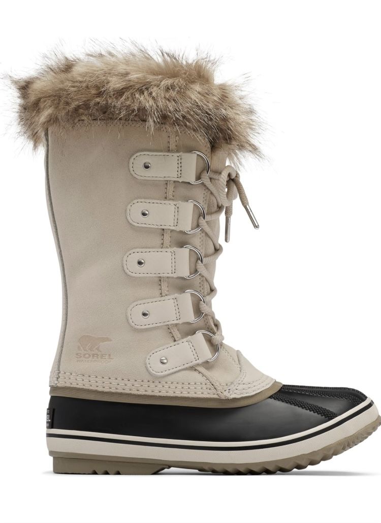 SOREL Waterproof , Insulated Suede Boots Womens Sz 7.5 Taupe /Black Joan of Arc