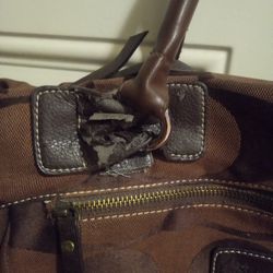 Large Brown Coach Handbag