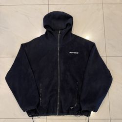 Miu Miu Fleece Sweatshirt Bleu