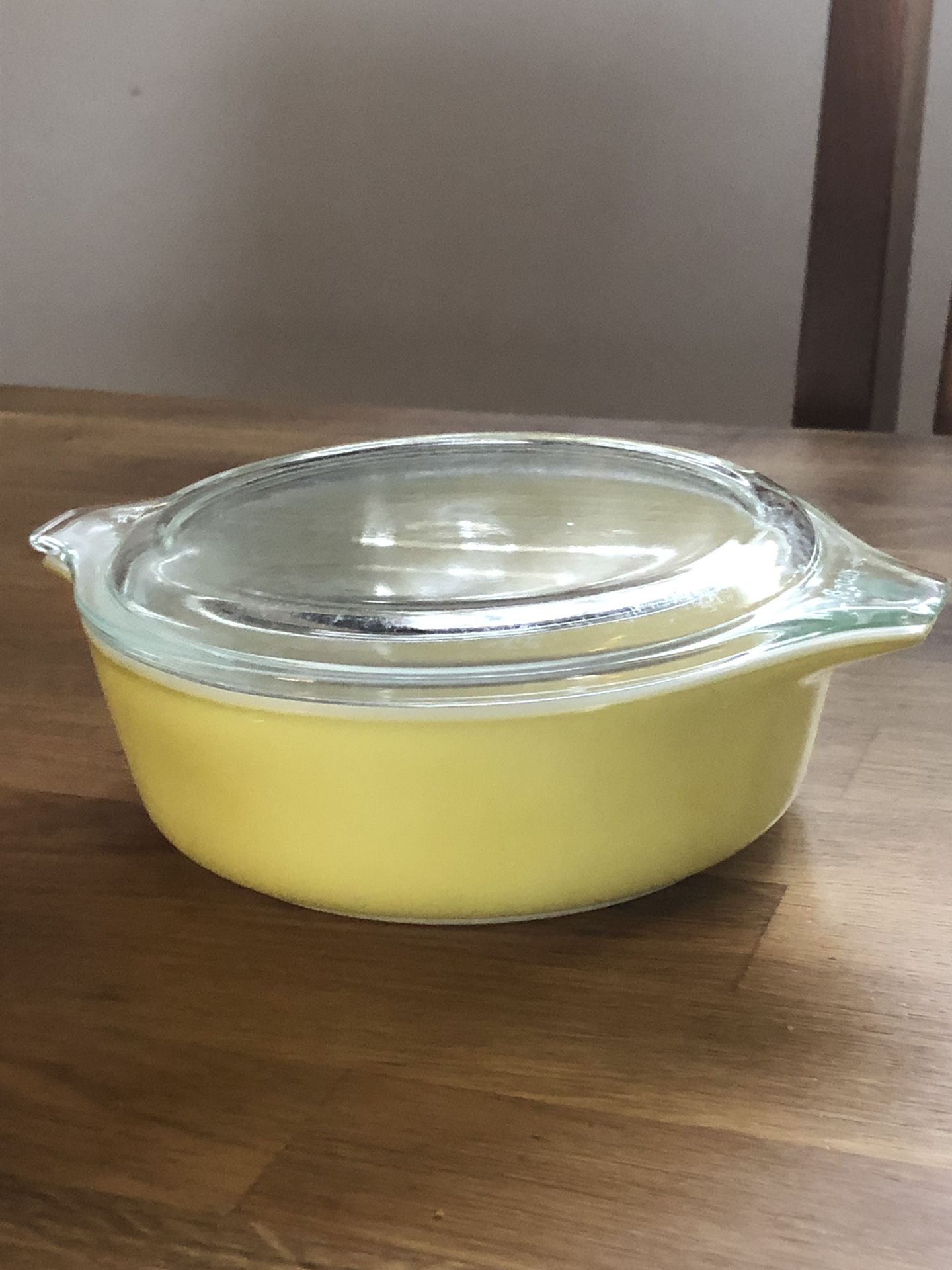 Vintage Yellow Pyrex Casserole Dish #471
