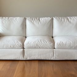 Luxury White Cloud 3-Seater Couch