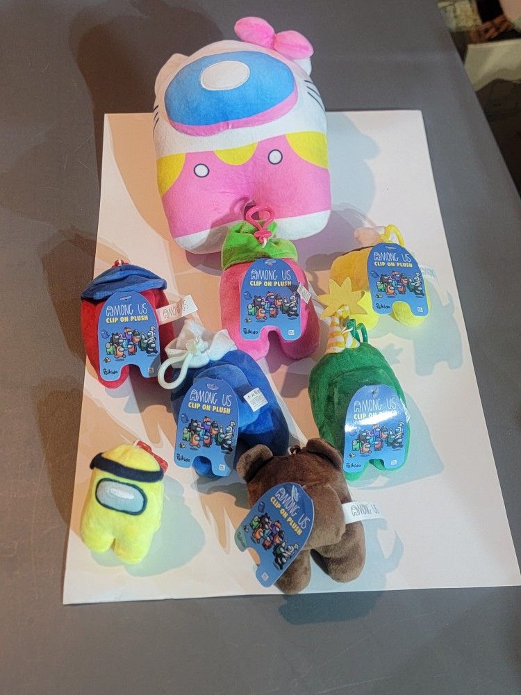 Among US Clip On Plush