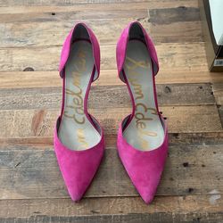 Barbie Pink Suede Pumps Size 9