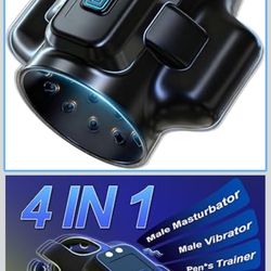 Male Toys for Men - Male  Vibrator Glans Stroker with 10 Vibrating & 3 Motors, Pocket  Adult Toy with Massage Oils for Prolo