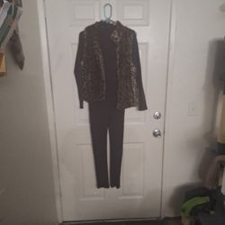 Brown Cheetah Print Outfit 