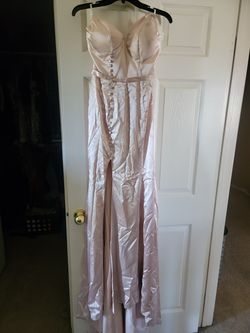 Sexy V-Neck High Split Mermaid Prom Dress Long Formal Evening Gown