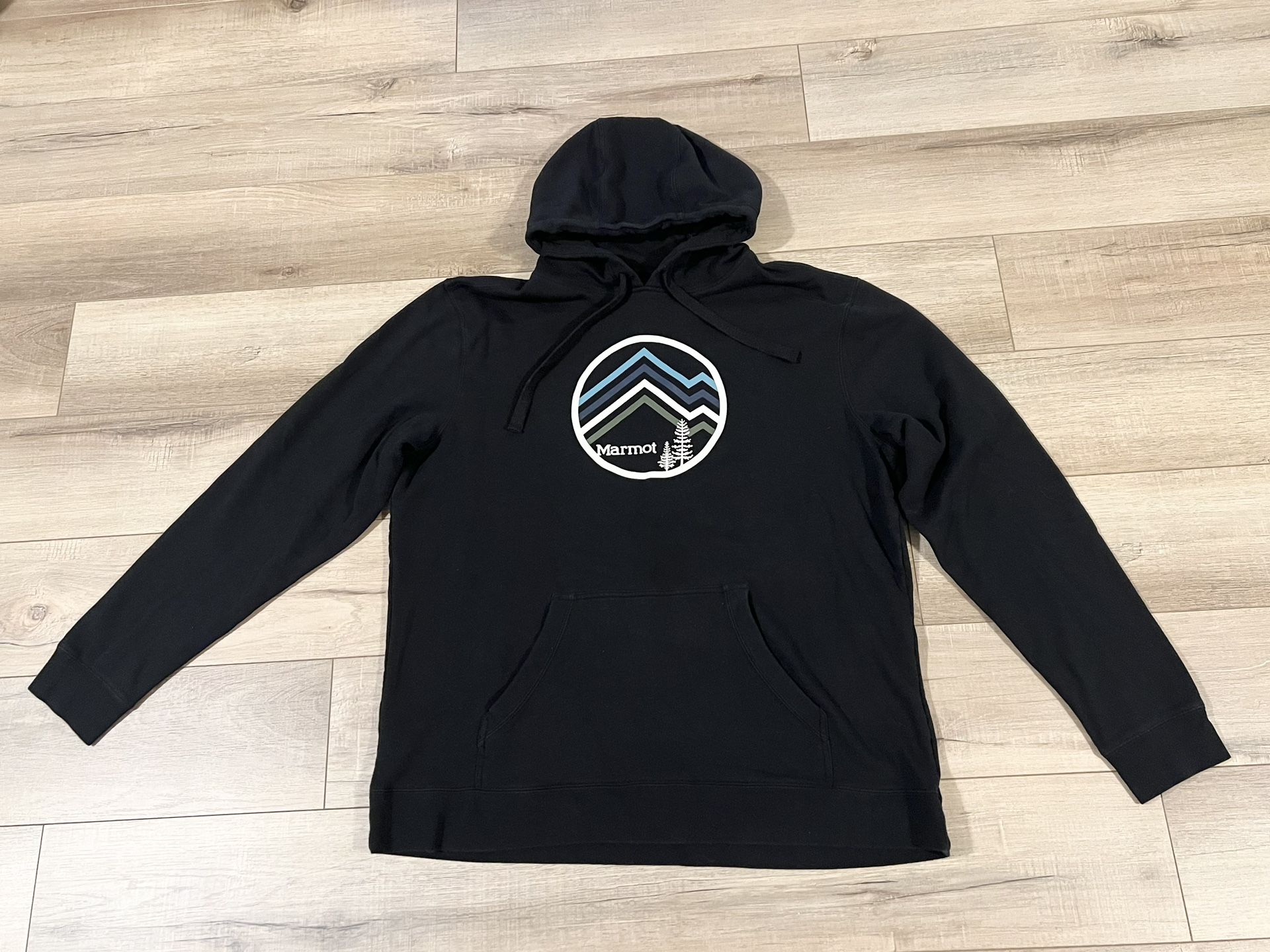 Marmot Men's Hoodie Sweatshirt Black Size XXL