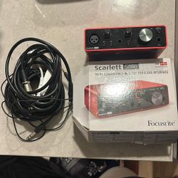 Scarlett solo Interface 