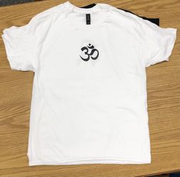 AUM Symbol Namaste OM Tee Shirt 100% Cotton Brand New ~ Unisex T Shirt