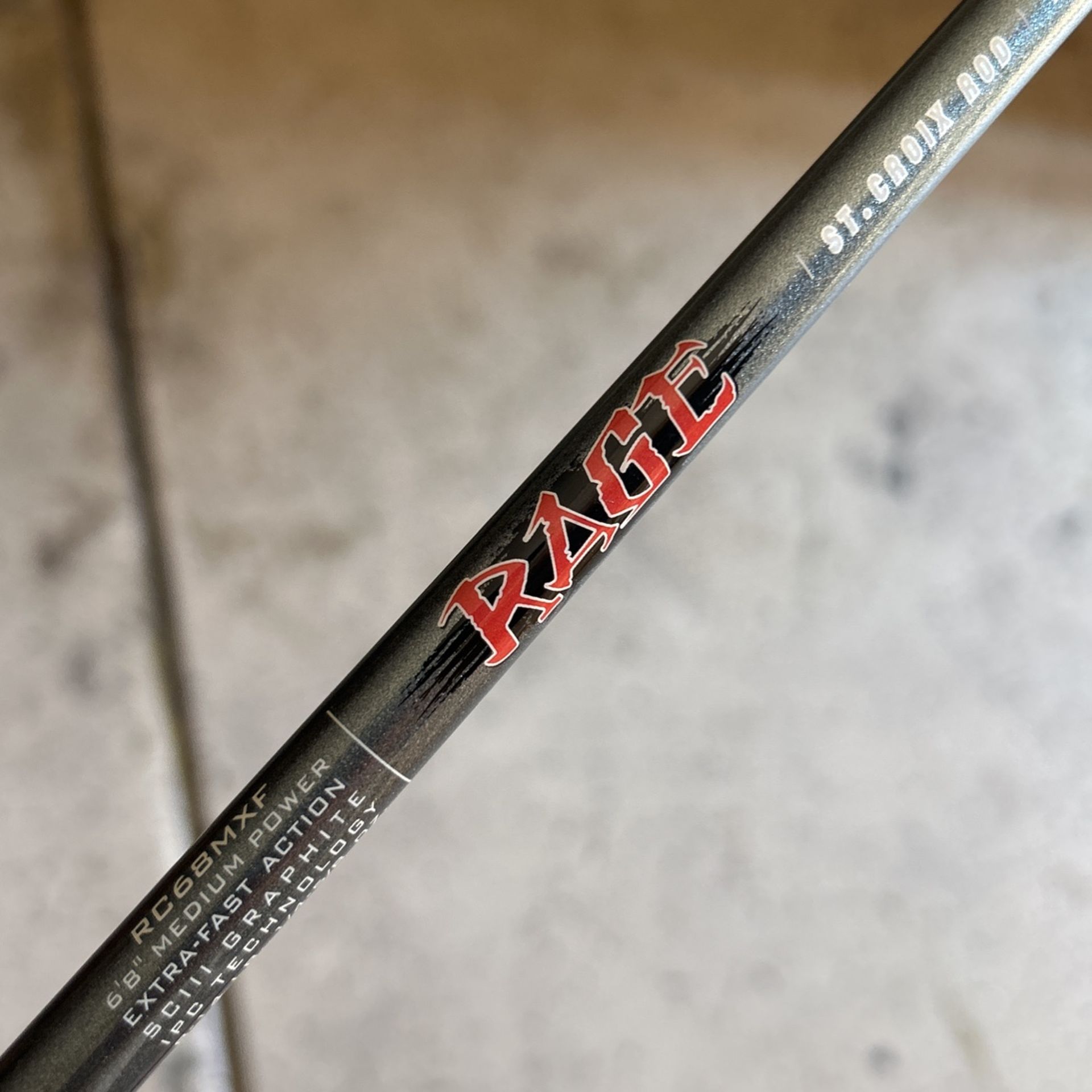 st croix rage fishing rods St Croix Rage Rod 6-8” Med Casting for Sale in Goodyear, AZ
