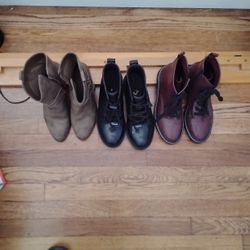 Boots 3- Sets Lightly Used Size 9. 