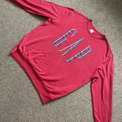 Gap Red  Sweat Shirt