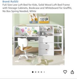 Lightly Used Full size loft bed
