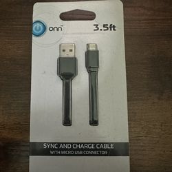 Onn 3.5ft micro usb charger