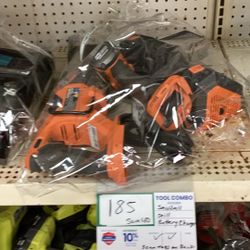 Rigid Sawzall And Drill Bundle With Battery And Charger 