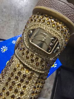 Sheikh gold women boots, size 7 women