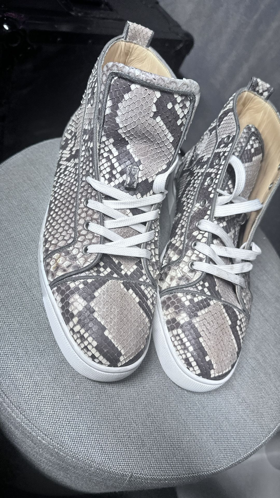 2 Pairs Christian Louboutin Men’s  Red Bottoms Size 44.5 (size 11 )  