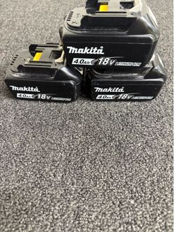 Three Makita battery