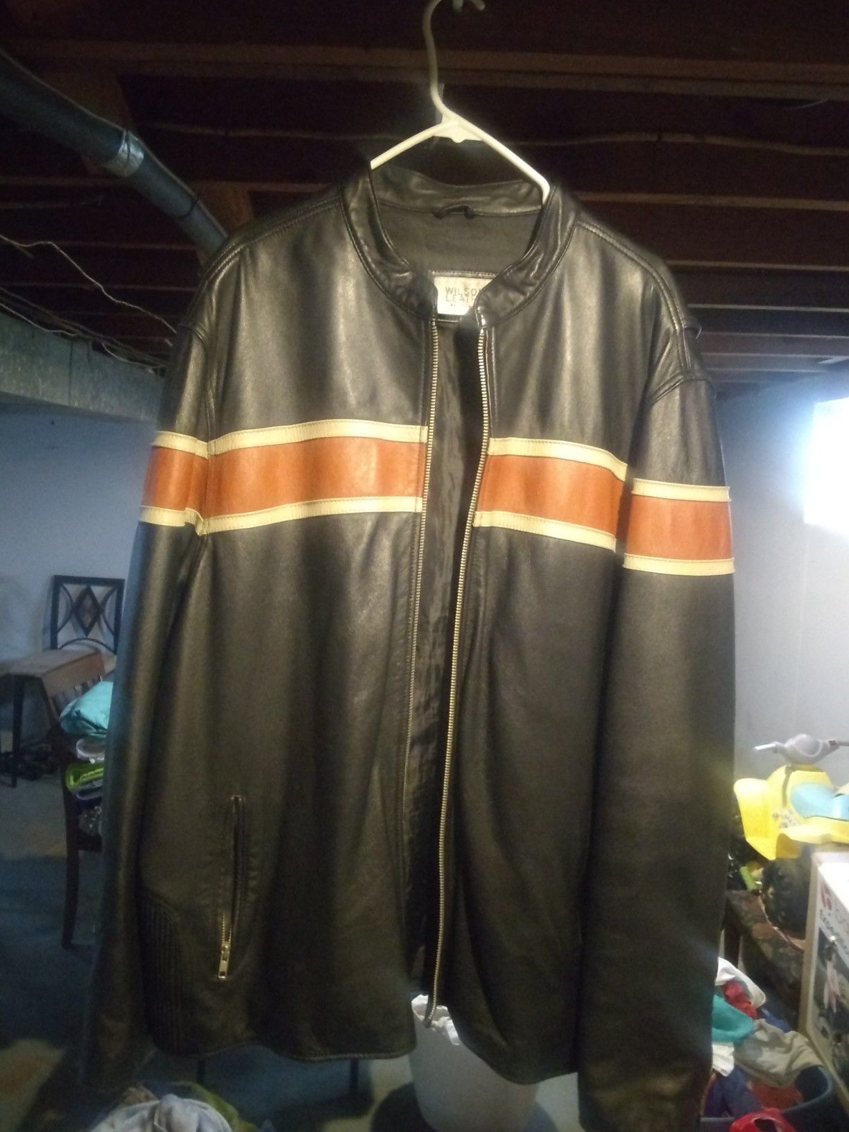 Wilson leather motorcycle jacket
