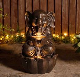 Brand New LED Elephant Zen Water Fountain