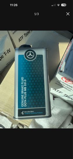 DOT 4 Plus Brake Fluid - Genuine Mercedes 000(contact info removed)109
