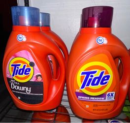 Tide detergent 80oz  or downy 73oz