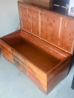 Vintage Wood Cedar Chest $350