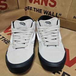 Vans Knu Mid – White/Gray – Men’s Size 10 – Brand New in Box