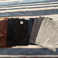 12 Brand New Plain T’s Shaka/Pro Club XL Tall 