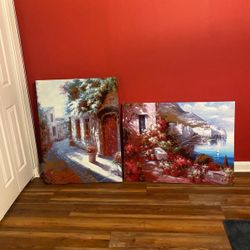 Canvas Portrait Set of 2 -  30”x40” Each Picture 