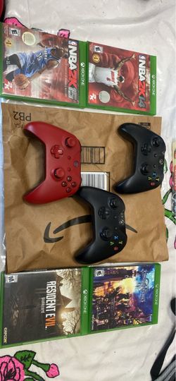 Xbox remotes and games