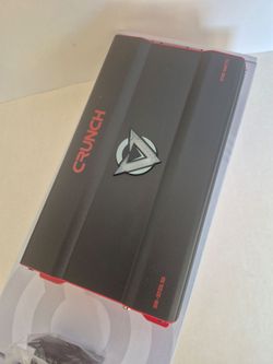 CRUNCH 3725 WATTS MONOBLOCK 1 OHM STABLE BUILT IN CROSSOVER WITH BASS CONTROL CAR AMPLIFIER