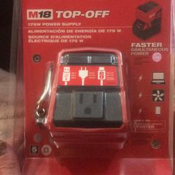Milwaukee M 18 top off 175 W power supply