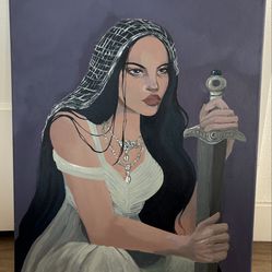 Acrylic original painting “fantasy maiden”