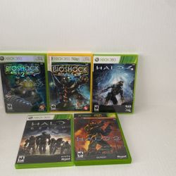 Xbox 360 Games all 5 Games Batch 