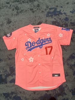 Shohei Ohtani (sz below) pink Los Angeles dodgers 2025 Tokyo World Series baseball jersey