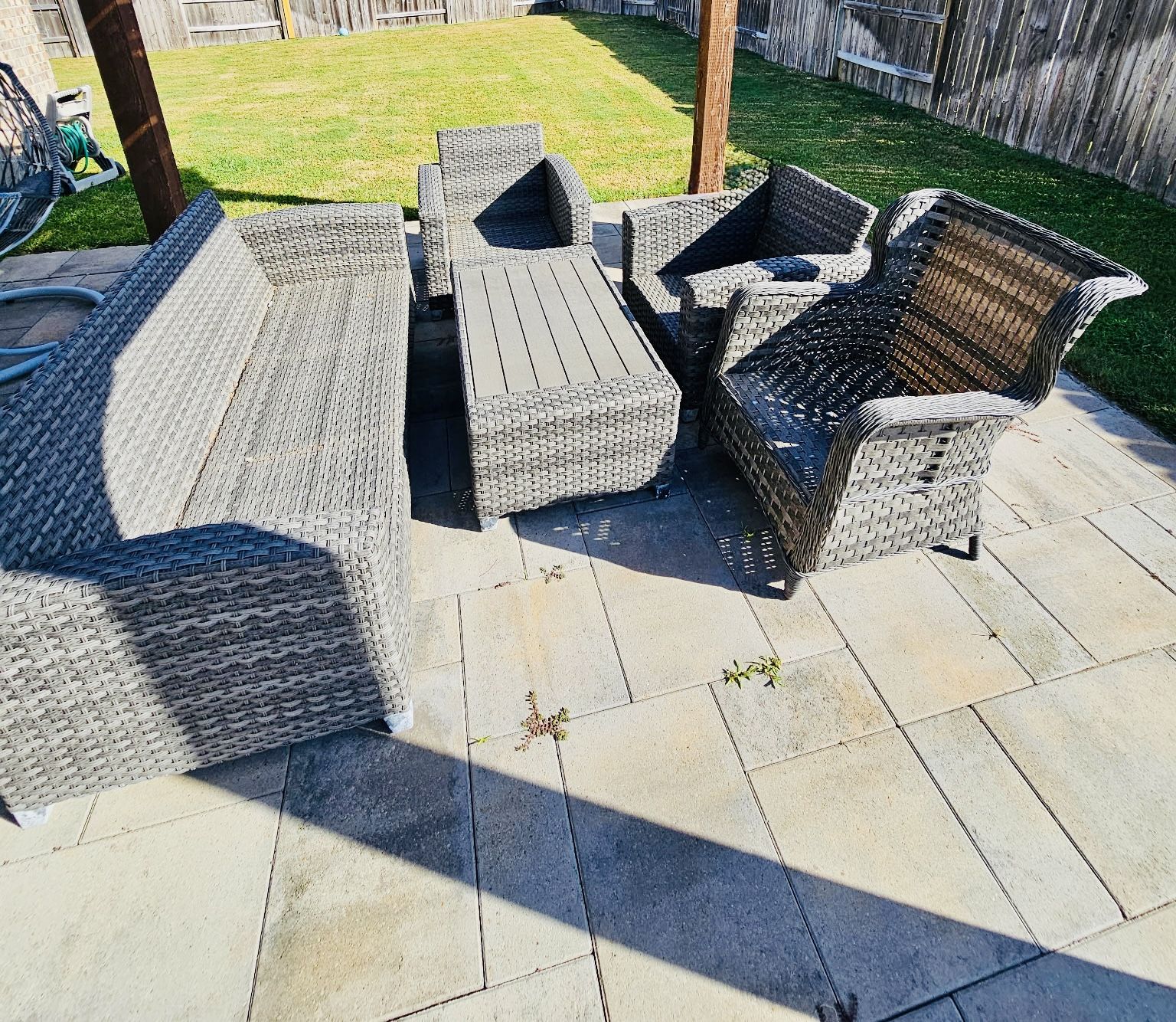 Outdoor Patio Furniture Set – 5 Pieces (No Cushions)