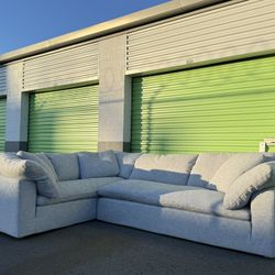 Restoration Hardware Gray Cloud Sectional Sofa Couch