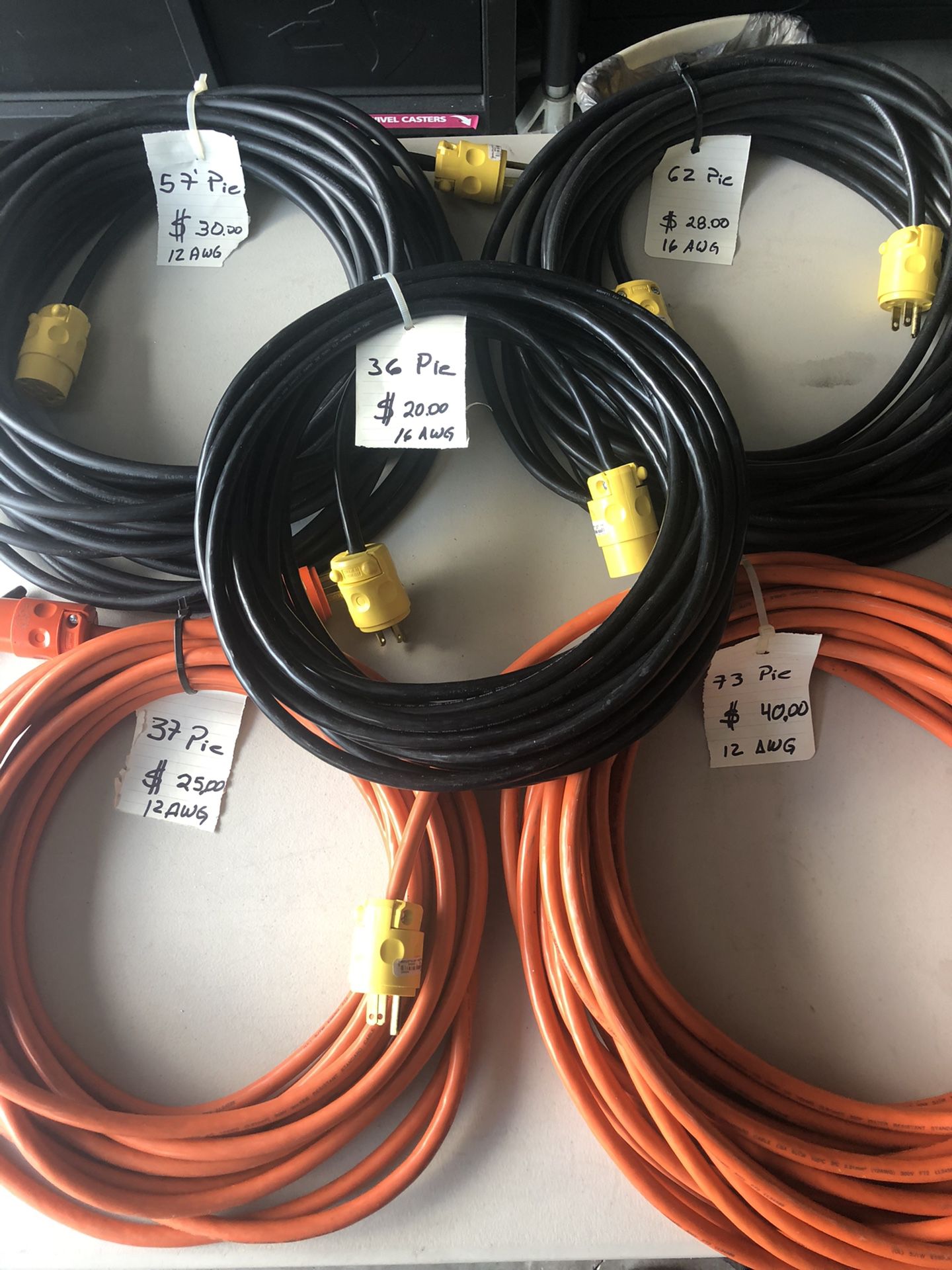 New extension cords (brand new)